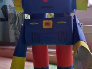 Papprolle Roboter